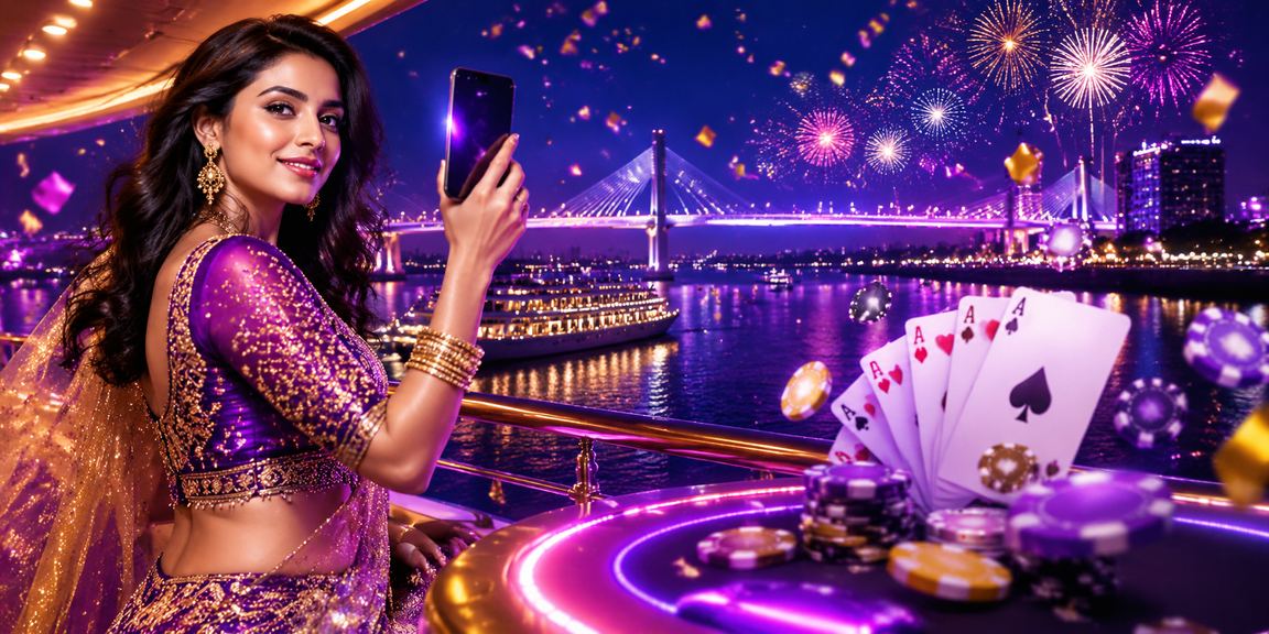 নরায়াঙ্গঞ্জে প্রাণবন্ত পোকার খেলার নীয়ন গেমের দৃশ্য